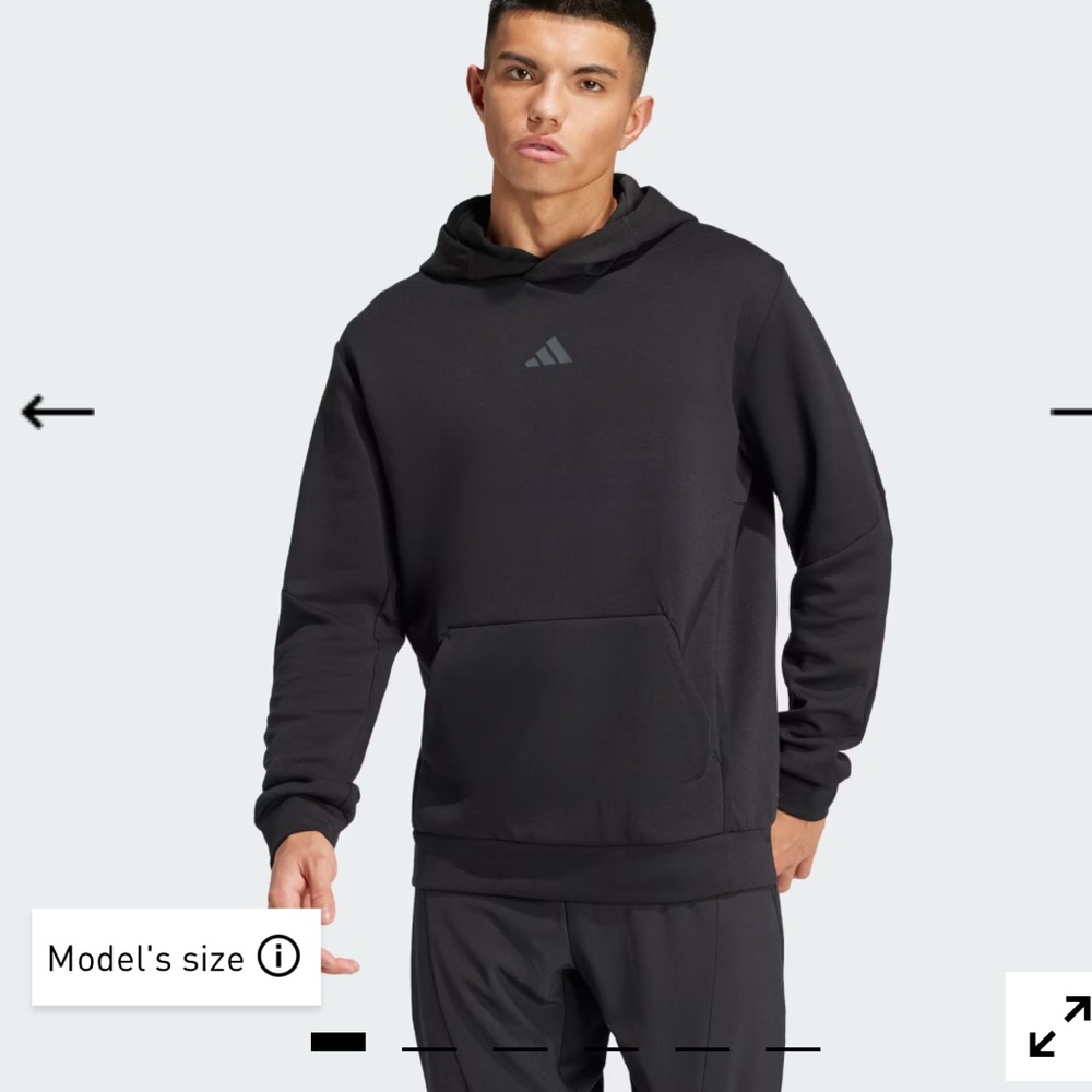 Adidas Black D4T Performance Hoodie